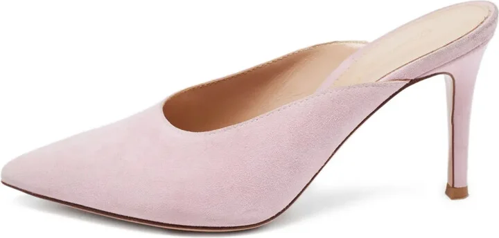 Pre-Owned 80mm Pointed-Toe Mules