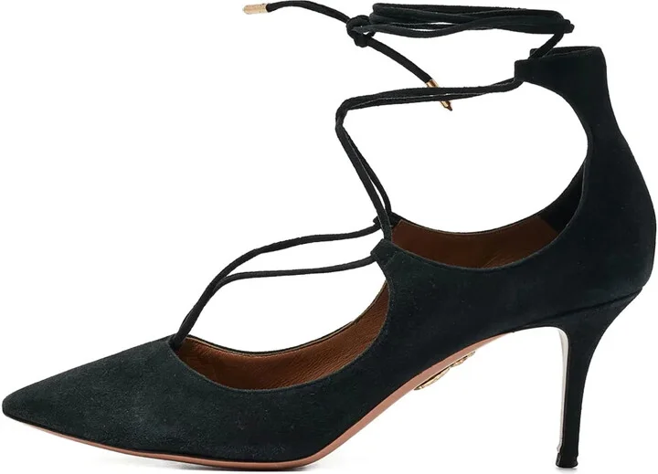 Pre-Owned 80mm Suede Pumps