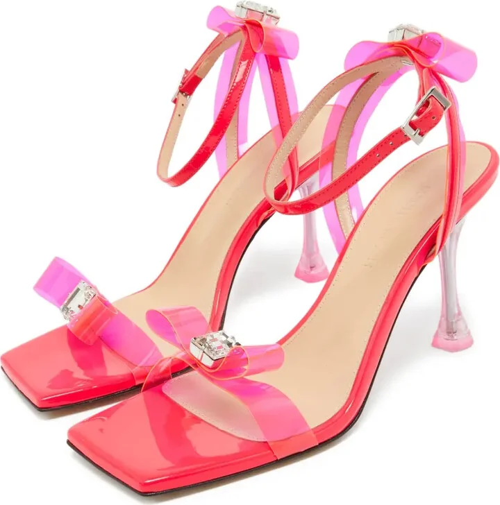 Pre-Owned 85mm Bow-Detail Sandals - Image 3