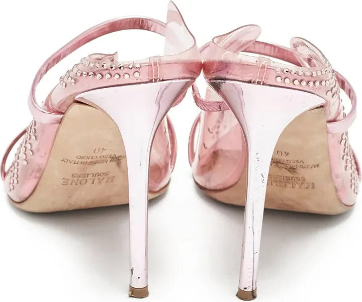 pre-owned 85mm Maureen mules - Image 4