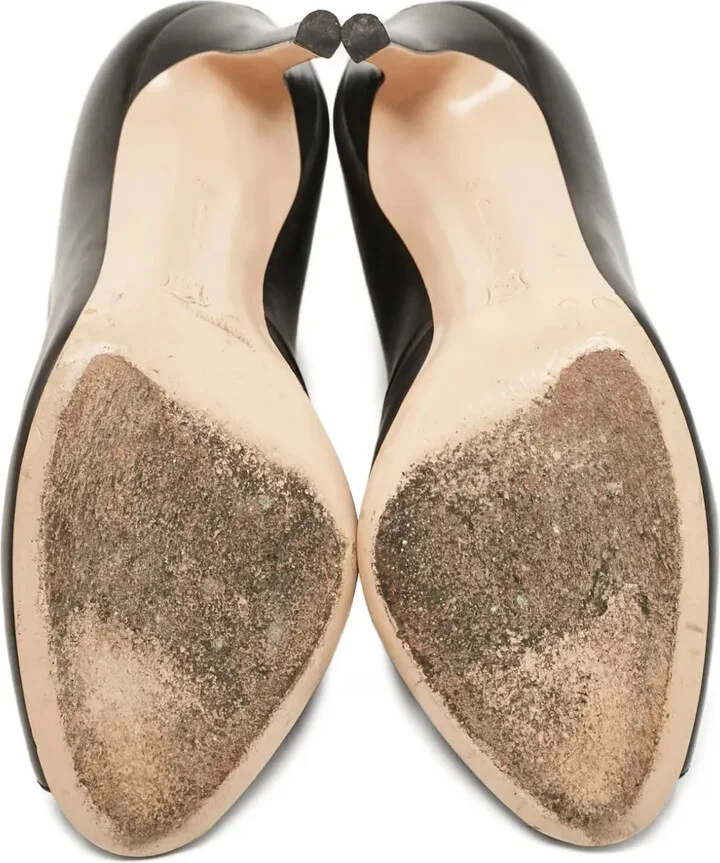 Pre-Owned 85mm Peep-Toe Pumps - Image 4