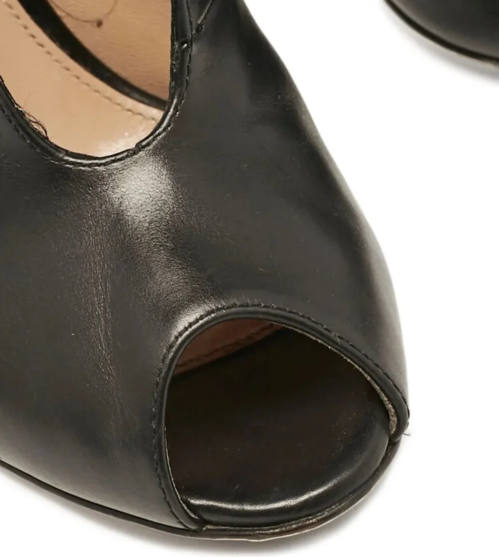 Pre-Owned 85mm Peep-Toe Pumps - Image 5