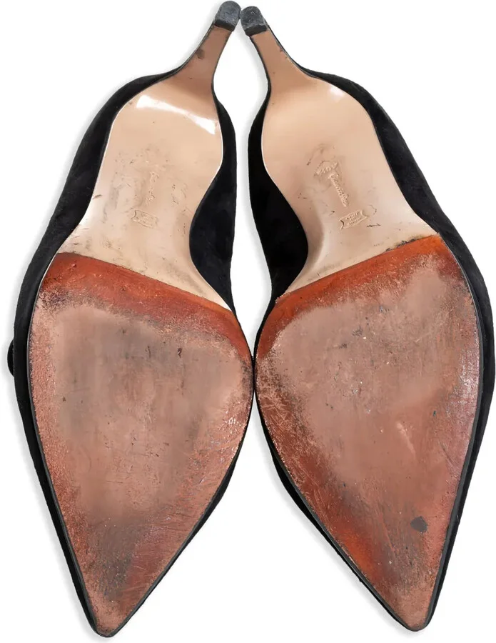 pre-owned 85mm Vania pointed-toe ankle boots - Image 3