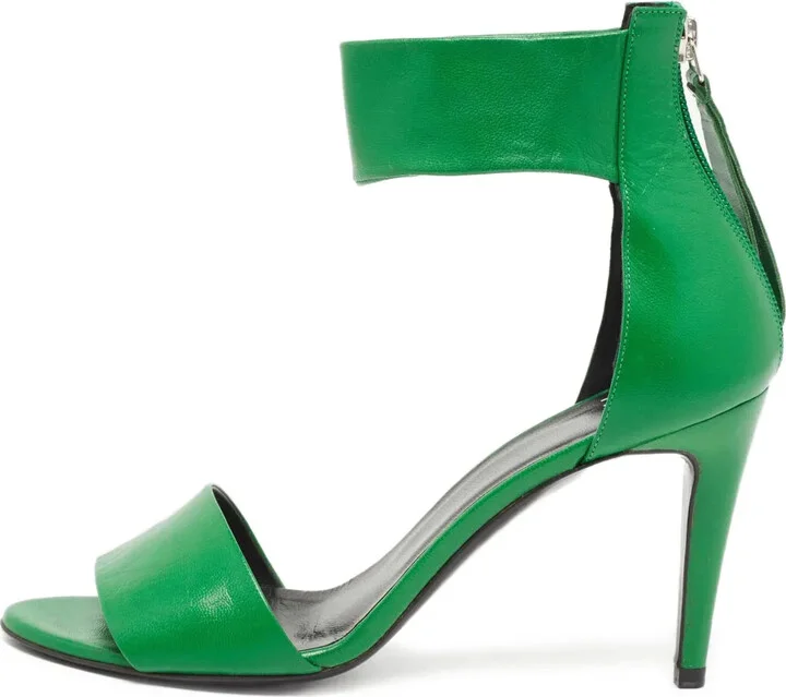 Pre-Owned 90mm Ankle-Strap Sandals
