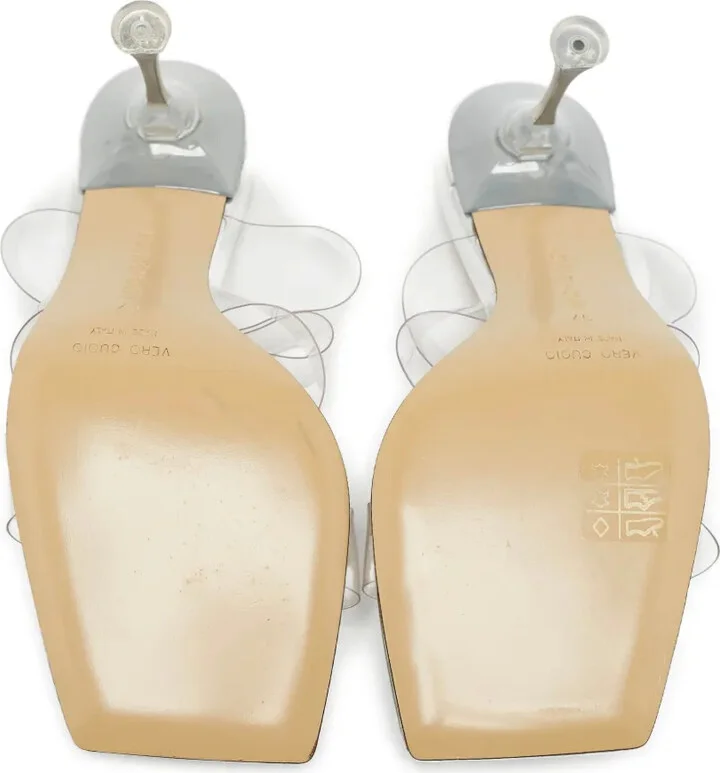 Pre-Owned 90mm Clear-Straps Sandals - Image 4