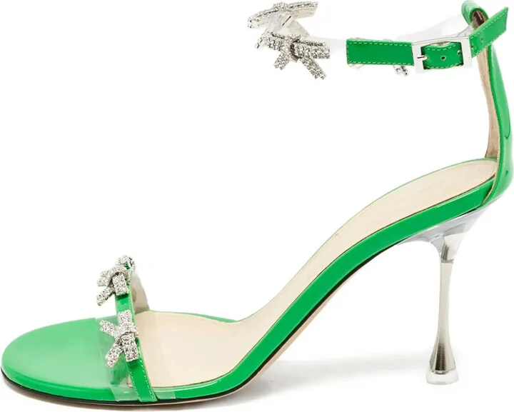 Pre-Owned 90mm Embellished Sandals
