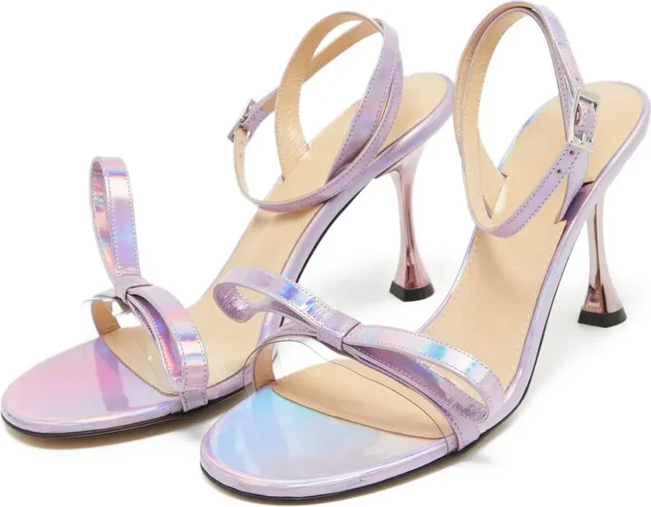 Pre-Owned 90mm Iridescent Sandals - Image 2