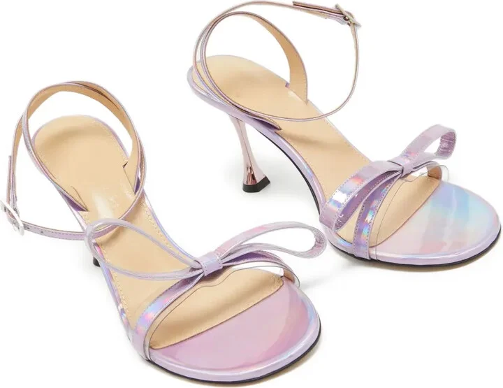 Pre-Owned 90mm Iridescent Sandals - Image 5