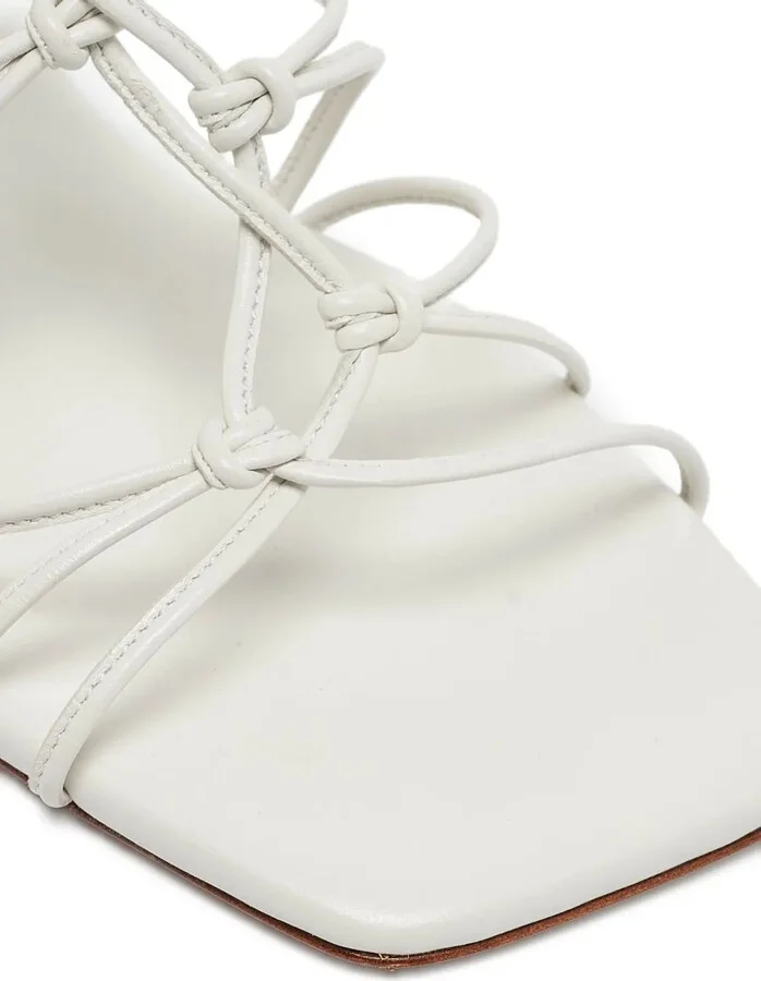 Pre-Owned 90mm Knotted Leather Sandals - Image 5