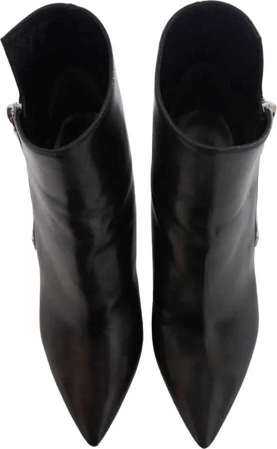 Pre-Owned 90mm Leather Ankle Boots - Image 4