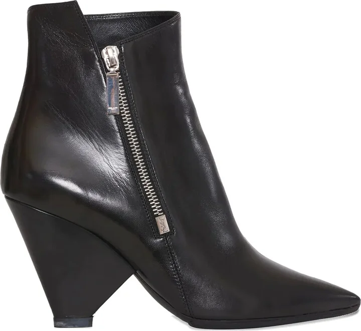 Pre-Owned 90mm Leather Ankle Boots