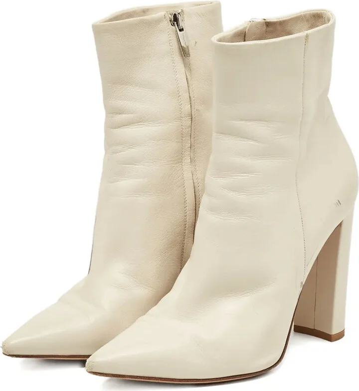 Pre-Owned 90mm Leather Boots - Image 2