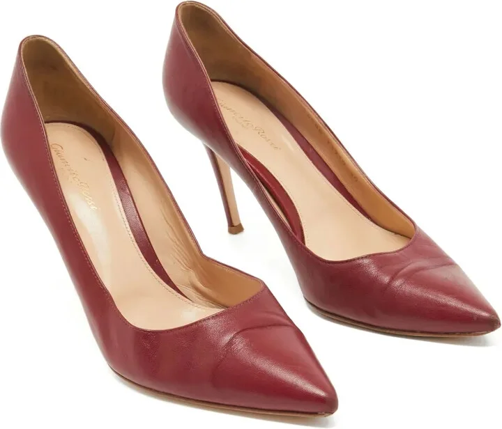 Pre-Owned 90mm Leather Pumps - Image 2