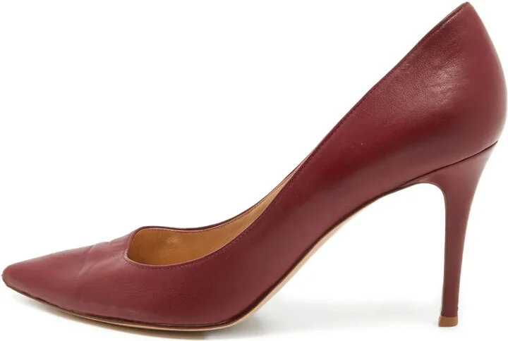 Pre-Owned 90mm Leather Pumps