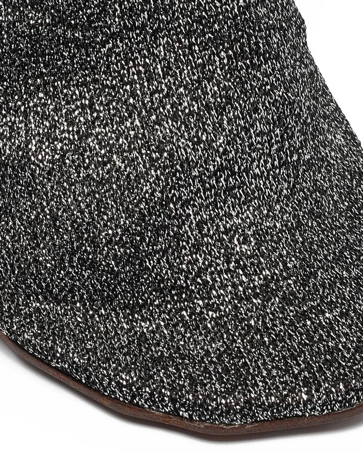 Pre-Owned 90mm Metallic Sock Boots - Image 5