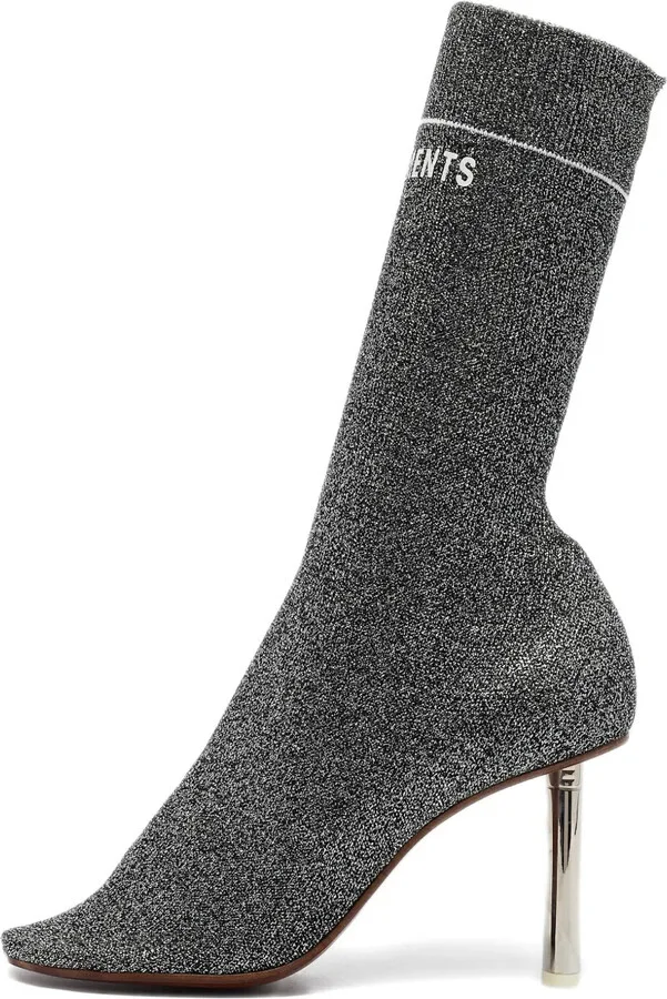 Pre-Owned 90mm Metallic Sock Boots