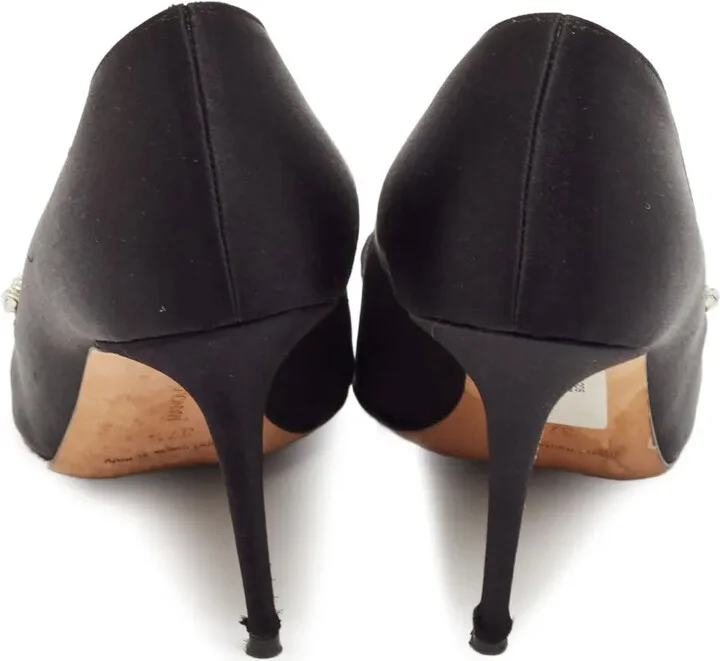 pre-owned 90mm Nadira crystal-embellishment stiletto pumps - Image 3
