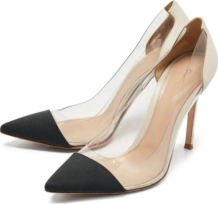 pre-owned 90mm Plexi pointed-toe pumps - Image 3