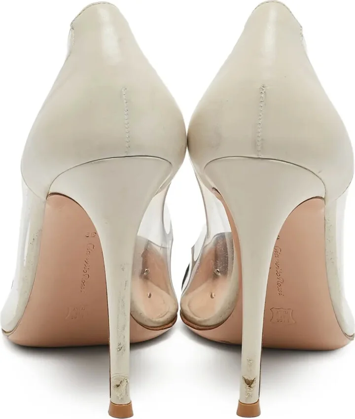 pre-owned 90mm Plexi pointed-toe pumps - Image 4