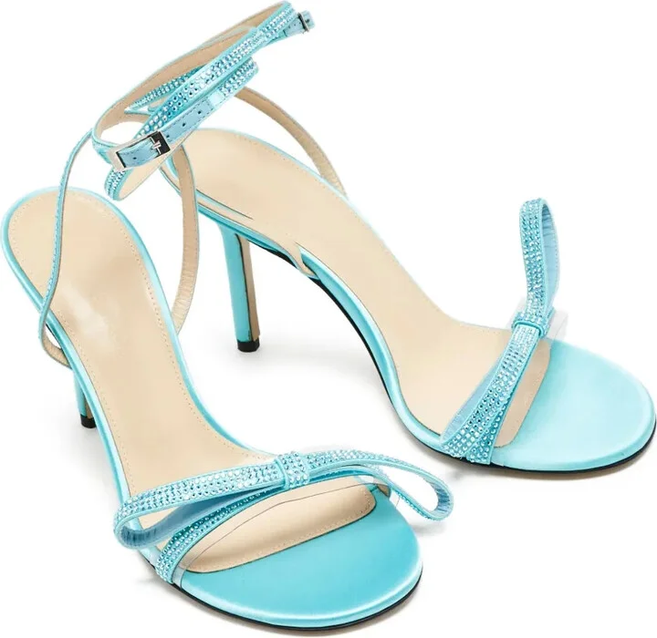 Pre-Owned 90mm Rhinestone-Embellished Strappy Sandals - Image 2