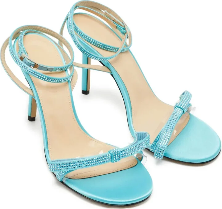 Pre-Owned 90mm Strappy Embellished Sandals - Image 5