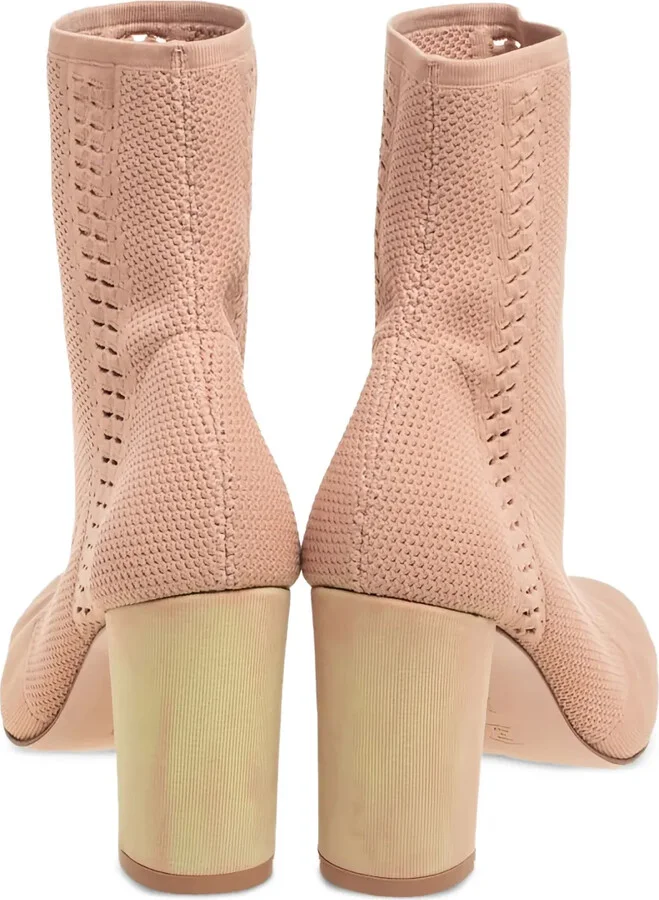 pre-owned 90mm Thurlow perforated ankle boots - Image 4