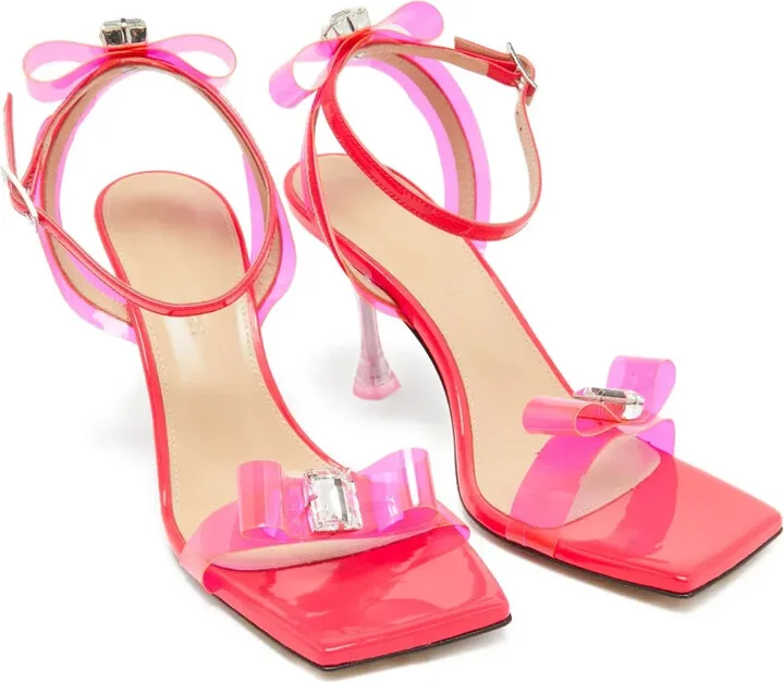 Pre-Owned 90mm Translucent-Strap Sandals - Image 2
