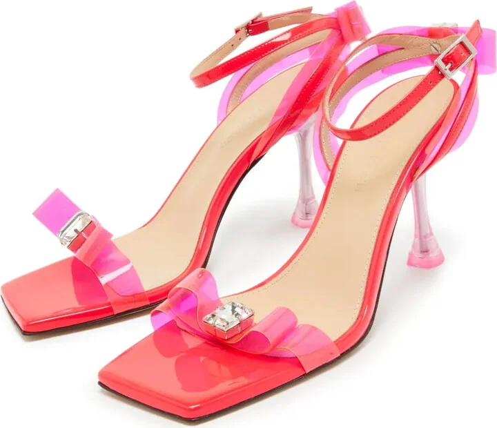Pre-Owned 90mm Transparent-Strap Sandals - Image 2