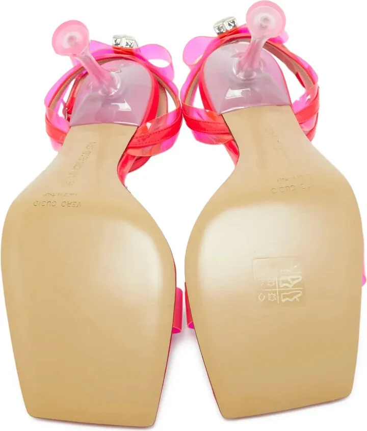 Pre-Owned 90mm Transparent-Strap Sandals - Image 4