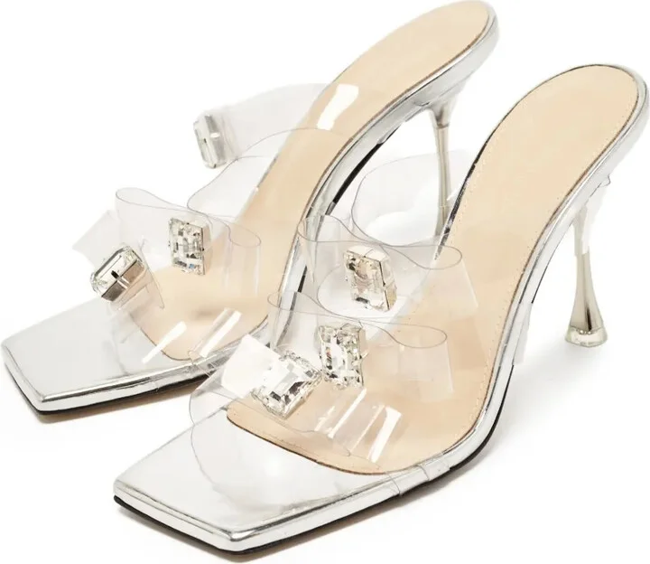 Pre-Owned 90mm Triple-Bow Sandals - Image 2