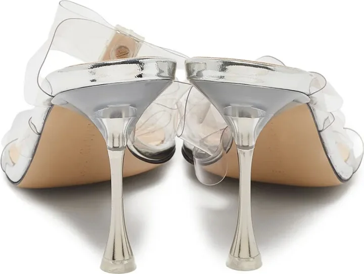 Pre-Owned 90mm Triple-Bow Sandals - Image 4