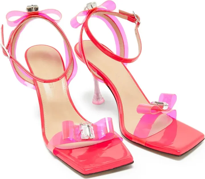 Pre-Owned 95mm Bow-Detailed Sandals - Image 2