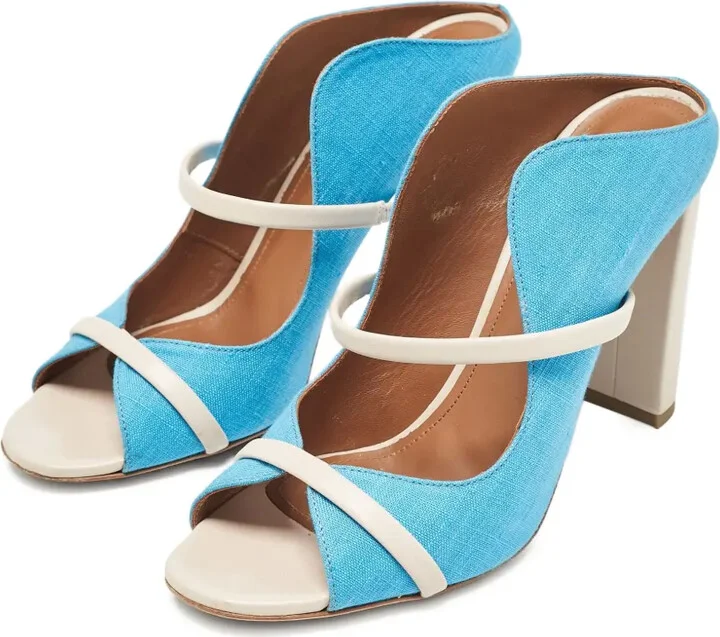Pre-Owned 95mm Canvas Sandals - Image 2