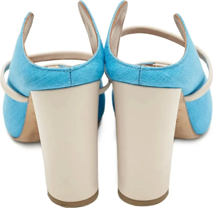 Pre-Owned 95mm Canvas Sandals - Image 3