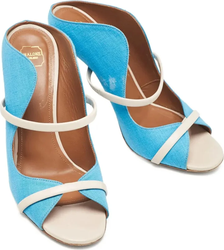 Pre-Owned 95mm Canvas Sandals - Image 4