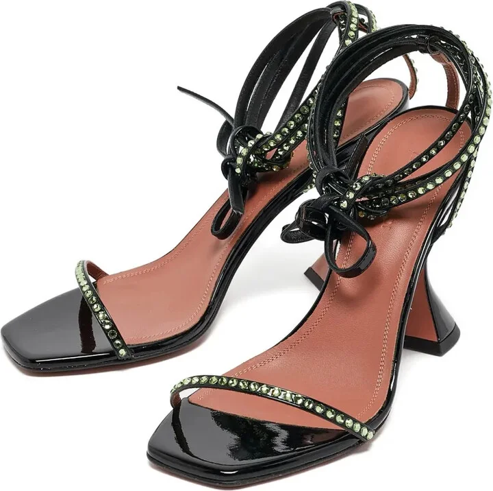 Pre-owned 95mm crystal-embellished sandals - Image 3