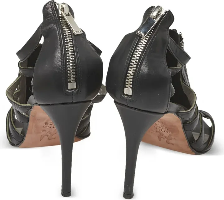 Pre-Owned 95mm Crystal-Embellished Strappy Sandals - Image 4