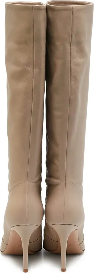 pre-owned 95mm Hansen knee-high stiletto boots - Image 4