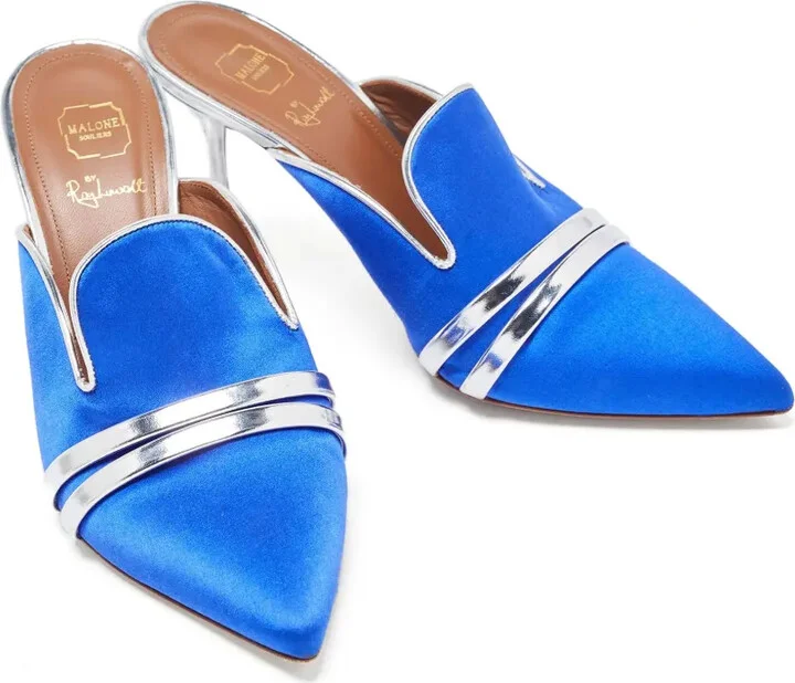 pre-owned 95mm Hayley pointed-toe satin mules - Image 5