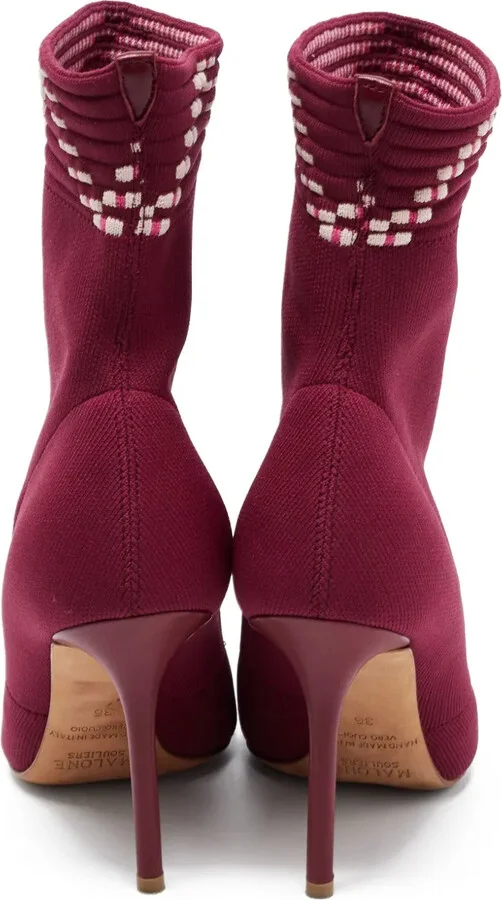 Pre-owned 95mm knitted boots - Image 3