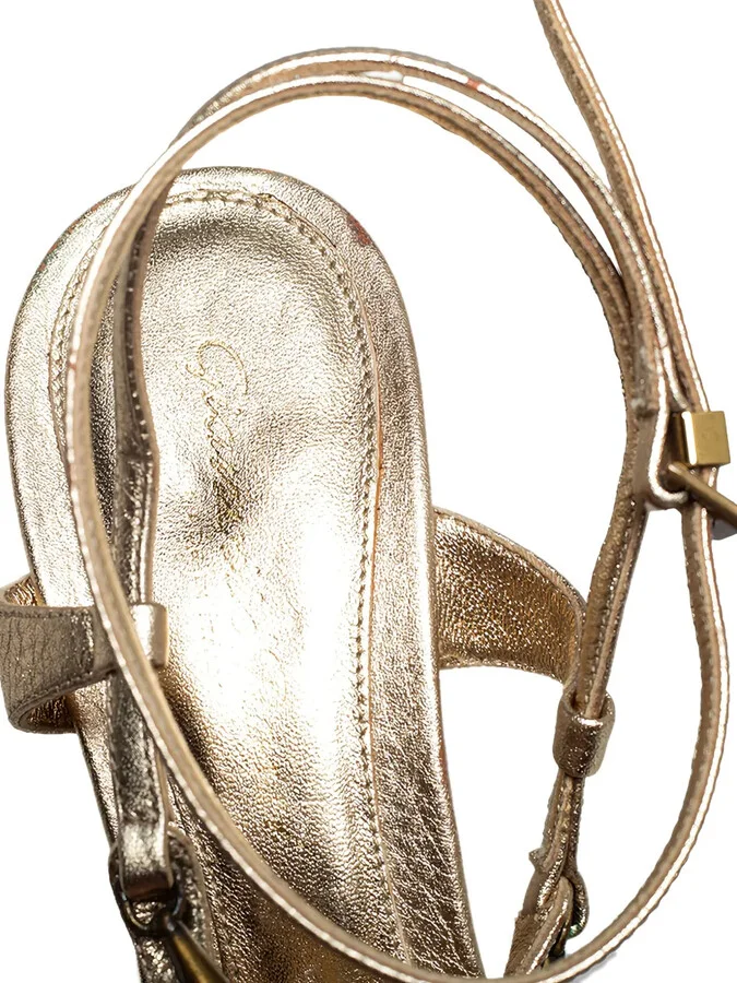 Pre-Owned 95mm Leather Sandals - Image 5