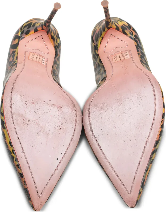 Pre-Owned 95mm Leopard-Print Pumps - Image 5