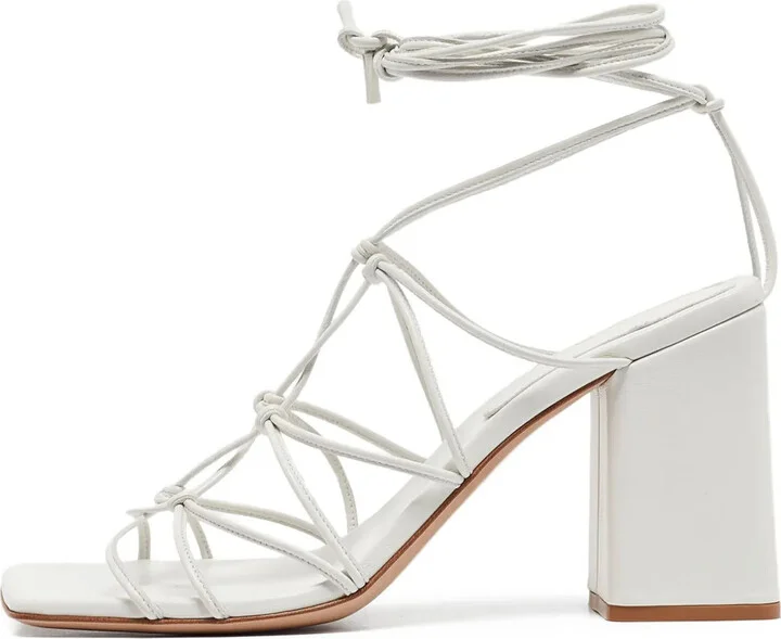 pre-owned 95mm Minas block-heel sandals