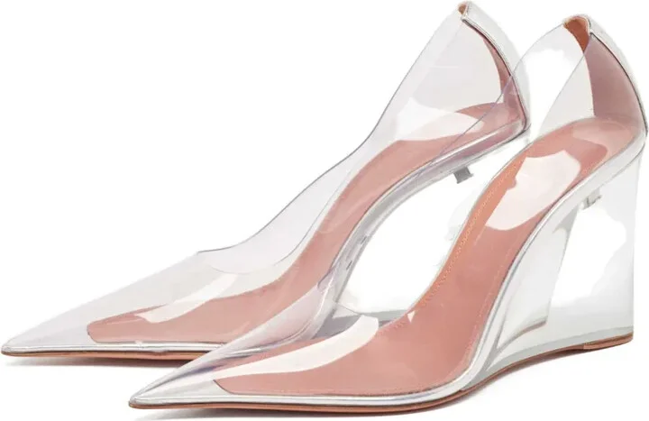 Pre-owned 95mm wedge pumps - Image 2