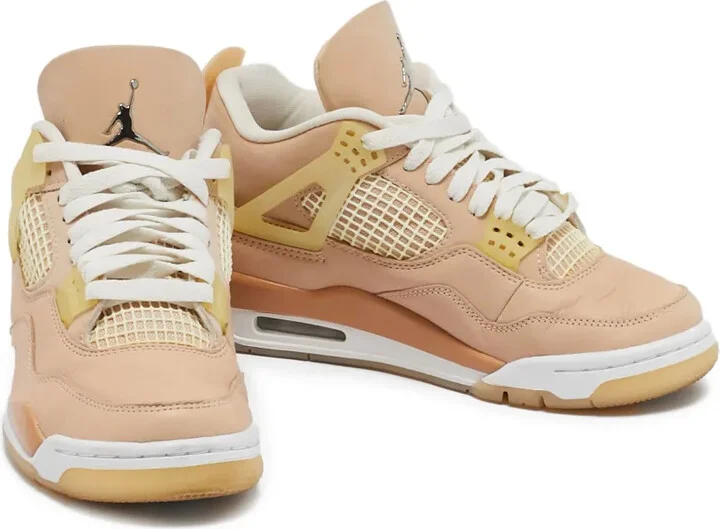 pre-owned Air Jordan 4 mesh-panelled low-top sneakers - Image 3