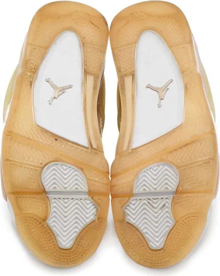 pre-owned Air Jordan 4 mesh-panelled low-top sneakers - Image 5