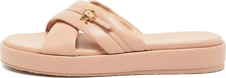 pre-owned Alima cross-strap sandals