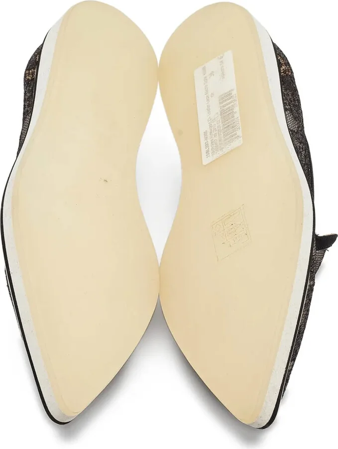 pre-owned Alona lace loafers - Image 4