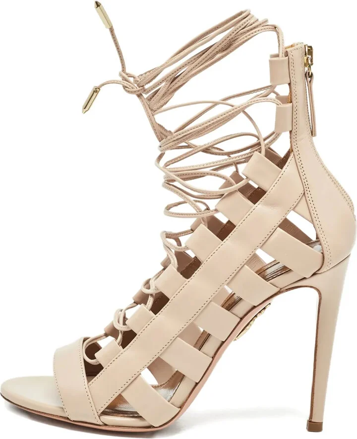 pre-owned Amazon lace-up sandals