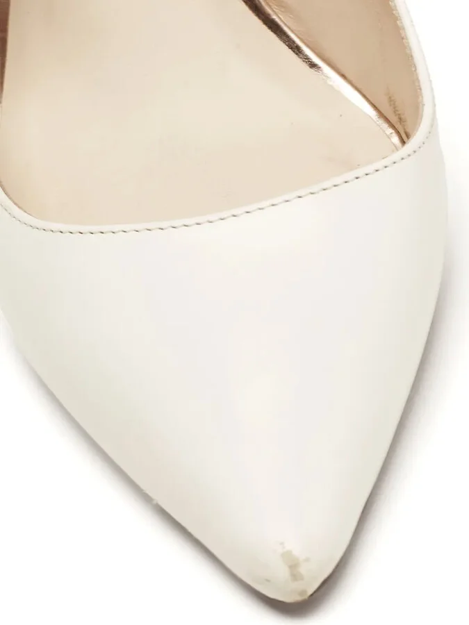 pre-owned Angelo leather wing-cutout pumps - Image 5